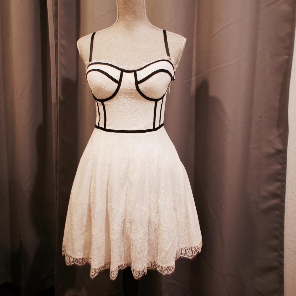 Black and white dress